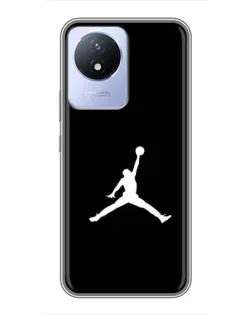Чехол для Vivo Y02 с картинкой «Jordan Silhouette» Чехол для Vivo Y02 с картинкой «Jordan Silhouette»