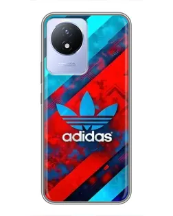 Чехол для Vivo Y02 с картинкой «Абстракция Adidas»