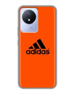 Чехол для Vivo Y02 с картинкой «Adidas Ukraine»