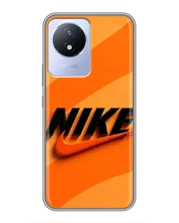 Чехол для Vivo Y02 с картинкой «Оранжевый драйв Nike» Чехол для Vivo Y02 с картинкой «Оранжевый драйв Nike»