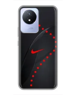 Чехол для Vivo Y02 с картинкой «Абстрактный дизайн Nike» Чехол для Vivo Y02 с картинкой «Абстрактный дизайн Nike»