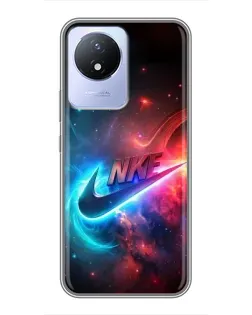 Чехол для Vivo Y02 с картинкой «Огненный логотип Nike» Чехол для Vivo Y02 с картинкой «Огненный логотип Nike»