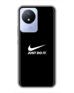Чехол для Vivo Y02 с картинкой «Минимализм от Nike» Чехол для Vivo Y02 с картинкой «Минимализм от Nike»