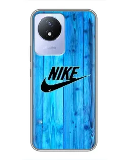 Чехол для Vivo Y02 с картинкой «Голубое дерево Nike» Чехол для Vivo Y02 с картинкой «Голубое дерево Nike»
