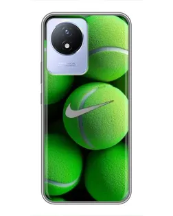 Чехол для Vivo Y02 с картинкой «Теннисные мячи Найк» Чехол для Vivo Y02 с картинкой «Теннисные мячи Найк»