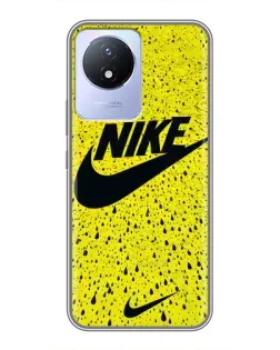 Чехол для Vivo Y02 с картинкой «Желтый текстурный Nike» Чехол для Vivo Y02 с картинкой «Желтый текстурный Nike»
