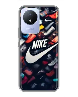 Чехол для Vivo Y02 с картинкой «Коллекция кроссовок Nike» Чехол для Vivo Y02 с картинкой «Коллекция кроссовок Nike»