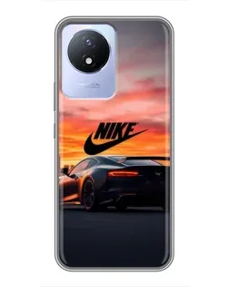Чехол для Vivo Y02 с картинкой «Nike и суперкар» Чехол для Vivo Y02 с картинкой «Nike и суперкар»