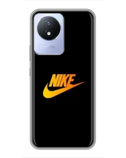 Чехол для Vivo Y02 с картинкой «Золотой логотип Nike» Чехол для Vivo Y02 с картинкой «Золотой логотип Nike»