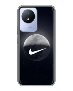 Чехол для Vivo Y02 с картинкой «Nike в стиле граффити» Чехол для Vivo Y02 с картинкой «Nike в стиле граффити»