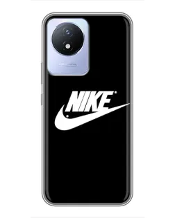 Чехол для Vivo Y02 с картинкой «Мазки краски Nike» Чехол для Vivo Y02 с картинкой «Мазки краски Nike»