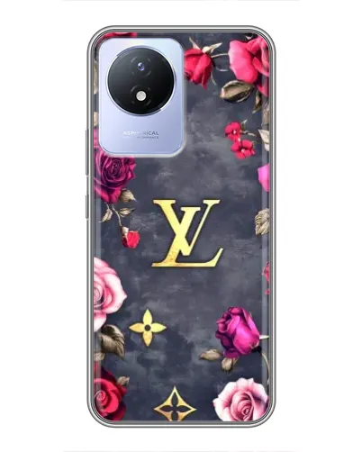 Чехол для Vivo Y02 с картинкой «Цветочный Louis Vuitton» Чехол для Vivo Y02 с картинкой «Цветочный Louis Vuitton»