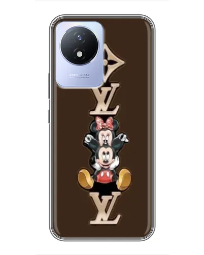 Чехол для Vivo Y02 с картинкой «LV и Микки Маус» Чехол для Vivo Y02 с картинкой «LV и Микки Маус»