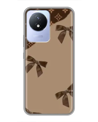 Чехол для Vivo Y02 с картинкой «LV — кофейный атлас» Чехол для Vivo Y02 с картинкой «LV — кофейный атлас»