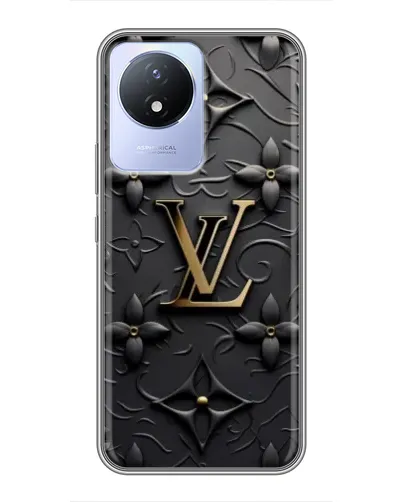 Чехол для Vivo Y02 с картинкой «Кожаная текстура LV» Чехол для Vivo Y02 с картинкой «Кожаная текстура LV»