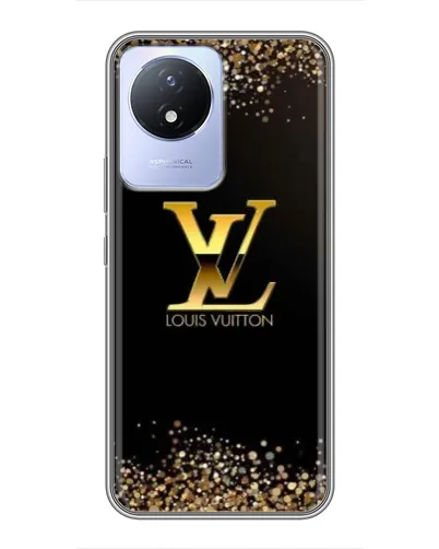 Чехол для Vivo Y02 с картинкой «LV — золотые искры» Чехол для Vivo Y02 с картинкой «LV — золотые искры»