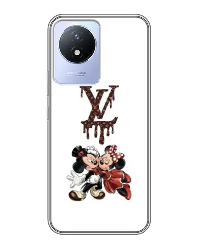 Чехол для Vivo Y02 с картинкой «LV и Микки Маус» Чехол для Vivo Y02 с картинкой «LV и Микки Маус»