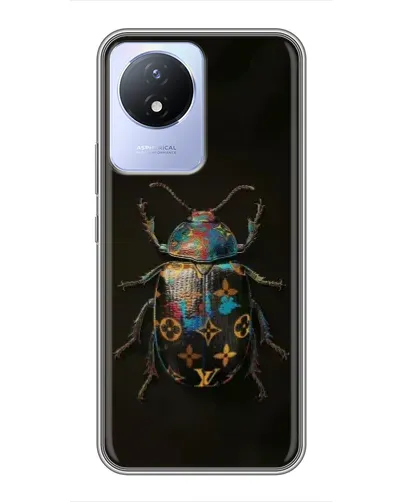 Чехол для Vivo Y02 с картинкой «LV — мраморный принт» Чехол для Vivo Y02 с картинкой «LV — мраморный принт»