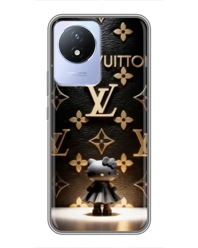 Чехол для Vivo Y02 с картинкой «Монограмма с фигурой» Чехол для Vivo Y02 с картинкой «Монограмма с фигурой»