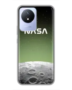 Чехол для Vivo Y02 с картинкой «NASA — лунный градиент» Чехол для Vivo Y02 с картинкой «NASA — лунный градиент»