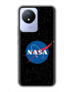 Чехол для Vivo Y02 с картинкой «NASA — звездное небо» Чехол для Vivo Y02 с картинкой «NASA — звездное небо»