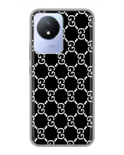 Чехол для Vivo Y02 с картинкой «Gucci — сетчатый паттерн» Чехол для Vivo Y02 с картинкой «Gucci — сетчатый паттерн»