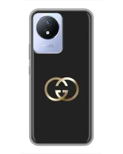 Чехол для Vivo Y02 с картинкой «Минимализм Gucci»