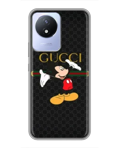 Чехол для Vivo Y02 с картинкой «Микки Маус Gucci» Чехол для Vivo Y02 с картинкой «Микки Маус Gucci»