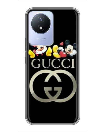 Чехол для Vivo Y02 с картинкой «Gucci — герои Disney» Чехол для Vivo Y02 с картинкой «Gucci — герои Disney»