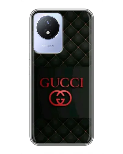 Чехол для Vivo Y02 с картинкой «Gucci — стеганый черный» Чехол для Vivo Y02 с картинкой «Gucci — стеганый черный»