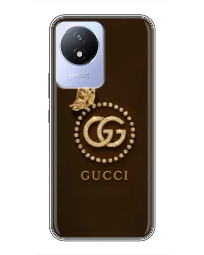 Чехол для Vivo Y02 с картинкой «Gucci — золотая бабочка» Чехол для Vivo Y02 с картинкой «Gucci — золотая бабочка»