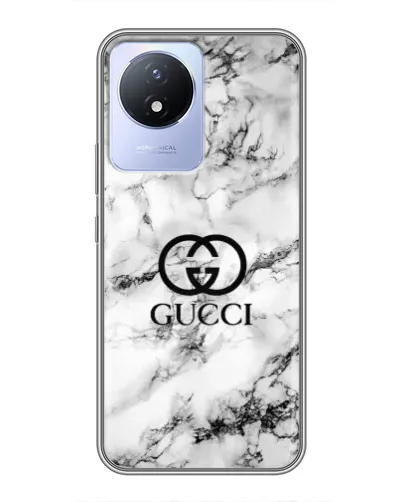 Чехол для Vivo Y02 с картинкой «Gucci — мраморный шик» Чехол для Vivo Y02 с картинкой «Gucci — мраморный шик»