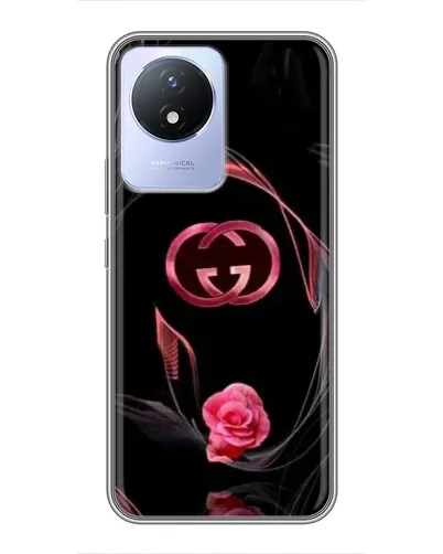 Чехол для Vivo Y02 с картинкой «Gucci — неоновая роза» Чехол для Vivo Y02 с картинкой «Gucci — неоновая роза»