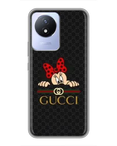Чехол для Vivo Y02 с картинкой «Минни Маус Gucci — черный» Чехол для Vivo Y02 с картинкой «Минни Маус Gucci — черный»