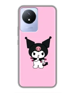Чехол для Vivo Y02 с картинкой «Kuromi — розовая нежность» Чехол для Vivo Y02 с картинкой «Kuromi — розовая нежность»