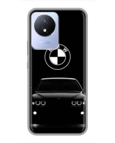 Чехол для Vivo Y02 с картинкой «BMW — взгляд из темноты»