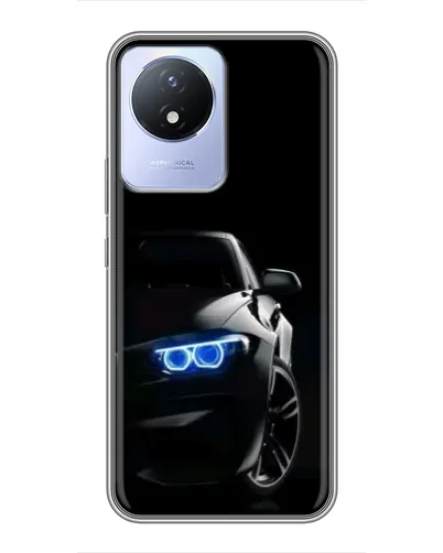 Чехол для Vivo Y02 с картинкой «BMW — ночной взгляд» Чехол для Vivo Y02 с картинкой «BMW — ночной взгляд»