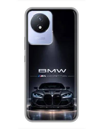 Чехол для Vivo Y02 с картинкой «BMW сквозь ночной город» Чехол для Vivo Y02 с картинкой «BMW сквозь ночной город»