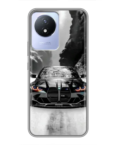 Чехол для Vivo Y02 с картинкой «BMW — акварельный дрифт» Чехол для Vivo Y02 с картинкой «BMW — акварельный дрифт»