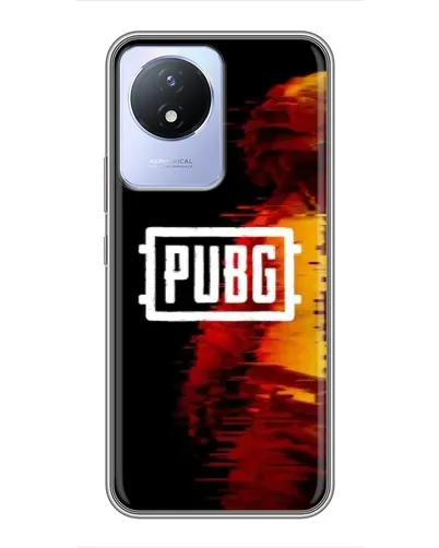 Чехол для Vivo Y02 с картинкой «Яркий логотип PUBG»