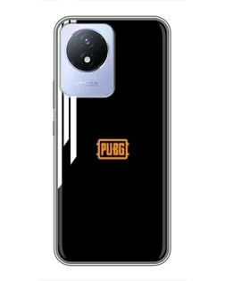 Чехол для Vivo Y02 с картинкой «PUBG — вертикальные линии»