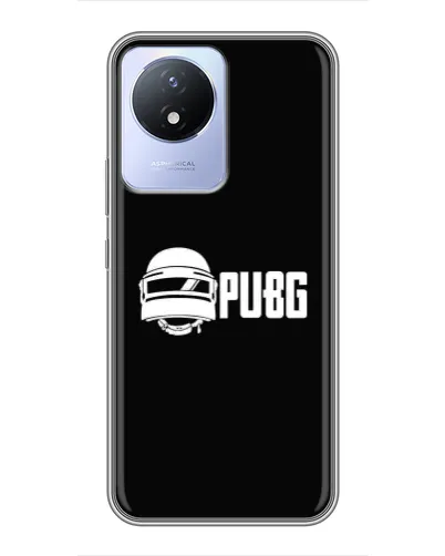 Чехол для Vivo Y02 с картинкой «PUBG — классический лого»