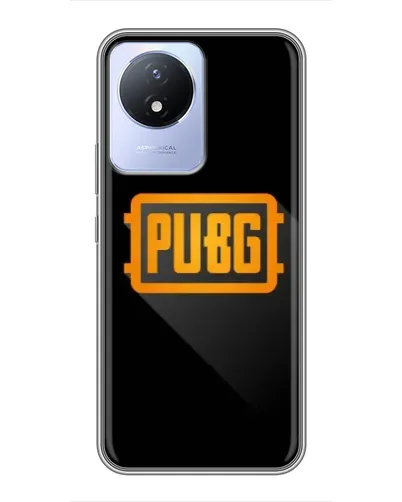 Чехол для Vivo Y02 с картинкой «PUBG — рамка лого»