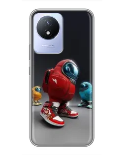 Чехол для Vivo Y02 с картинкой «Among Us — 3D стиль» Чехол для Vivo Y02 с картинкой «Among Us — 3D стиль»