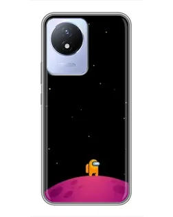 Чехол для Vivo Y02 с картинкой «Одинокий герой на планете» Чехол для Vivo Y02 с картинкой «Одинокий герой на планете»