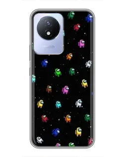 Чехол для Vivo Y02 с картинкой «Экипаж Among Us» Чехол для Vivo Y02 с картинкой «Экипаж Among Us»