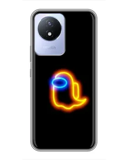 Чехол для Vivo Y02 с картинкой «Among Us неоновое сияние» Чехол для Vivo Y02 с картинкой «Among Us неоновое сияние»