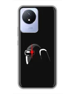 Чехол для Vivo Y02 с картинкой «Among Us шлем» Чехол для Vivo Y02 с картинкой «Among Us шлем»