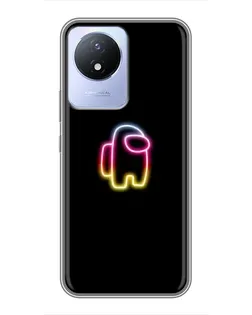 Чехол для Vivo Y02 с картинкой «Among Us градиент»
