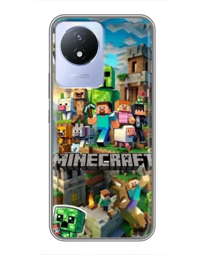 Чехол для Vivo Y02 с картинкой «Замок Minecraft» Чехол для Vivo Y02 с картинкой «Замок Minecraft»